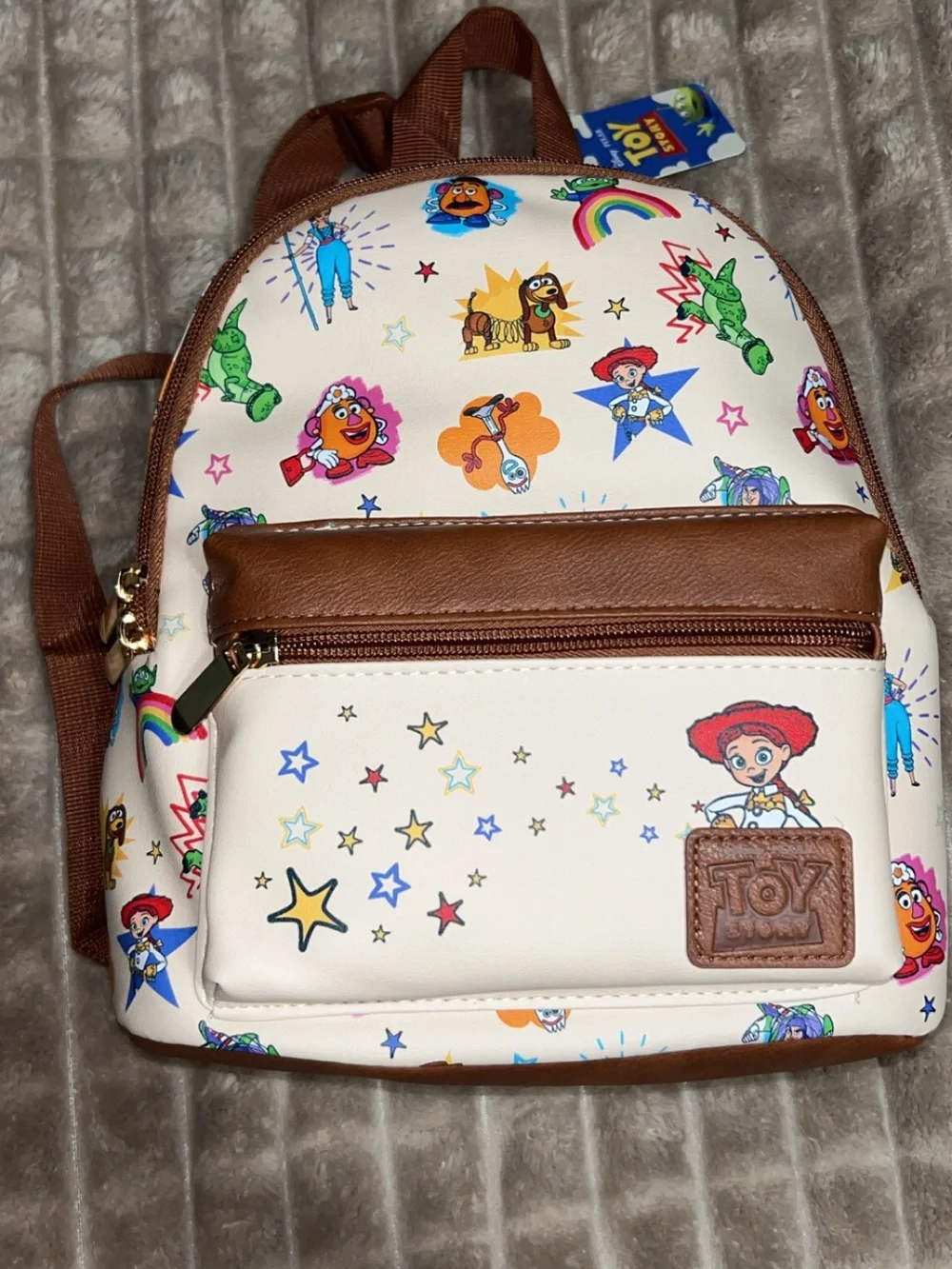 NWT Disney Bioworld - Toy Story Mini Backpack with Leather